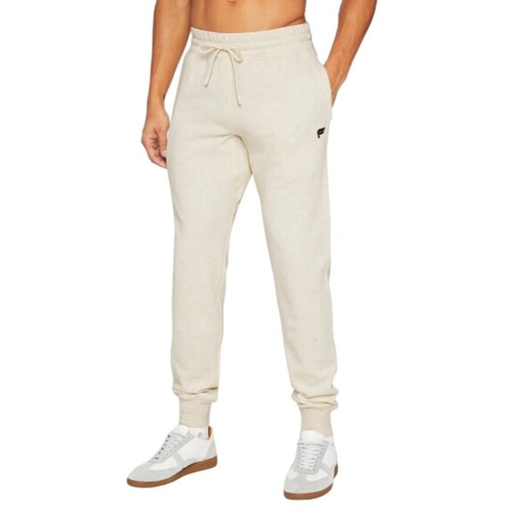 Fabletics Men's The Year Round Terry Jogger in Bone Heather - Size M Short